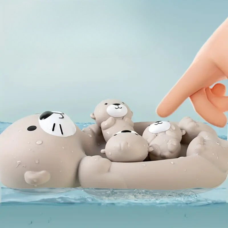 Floating Otter Family
